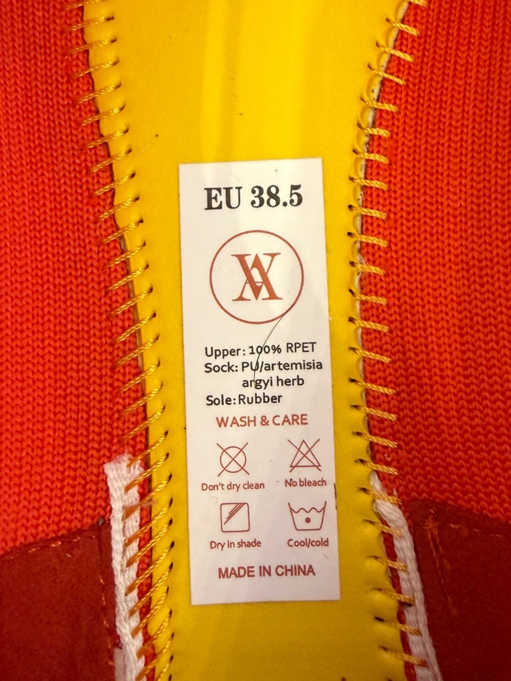VIVAIA Margot 2.0 Orange Square Toe Ballet Flat Size EU 38.5 - Picture 5 of 8
